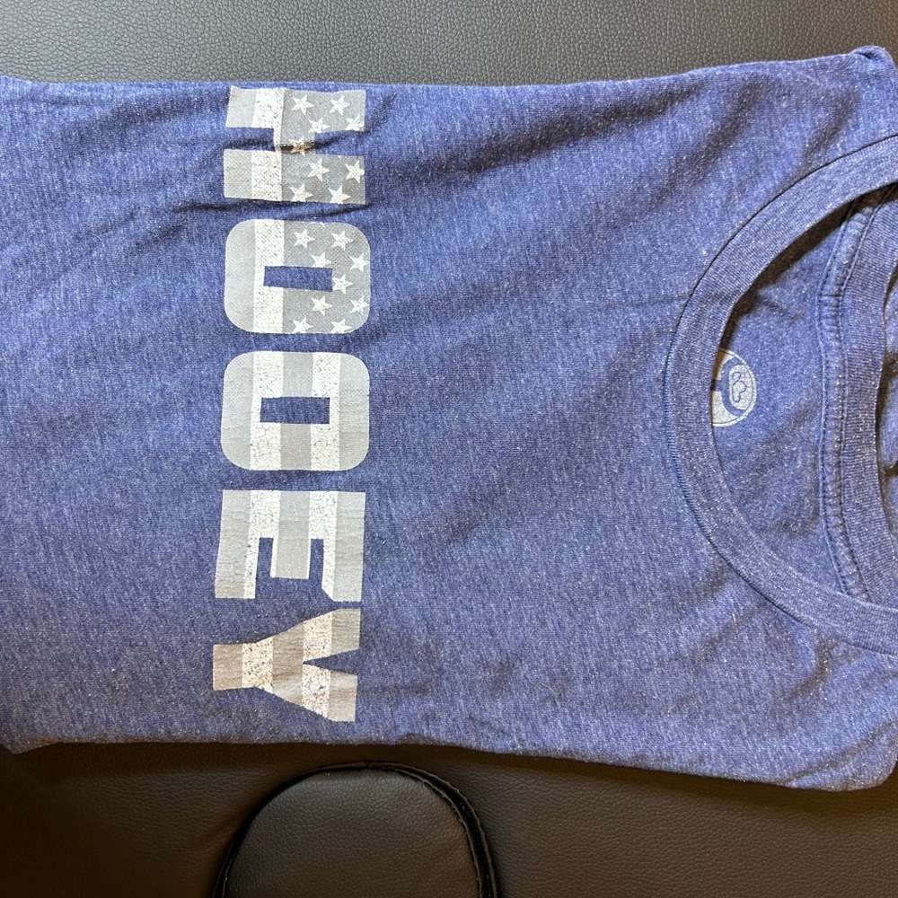 Hooey Blue Short Sleeve Tee Bold Graphic